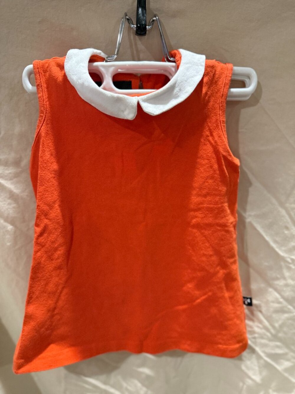 Llum Peter Pan Colar Orange Tank Top